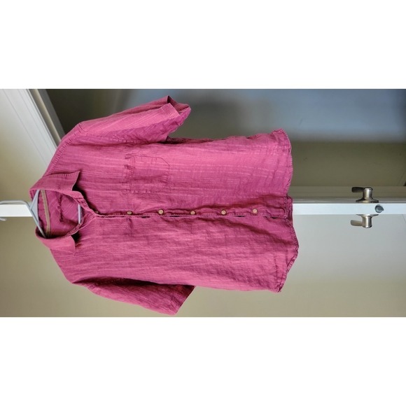 Tommy Bahama Shirt with Short Sleeve Maroon/Red Size- Large - Picture 1 of 6